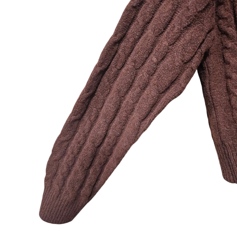a new day Brown Cable Knit Sweater - Picture 4 of 7